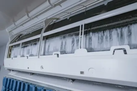 ice on AC fins